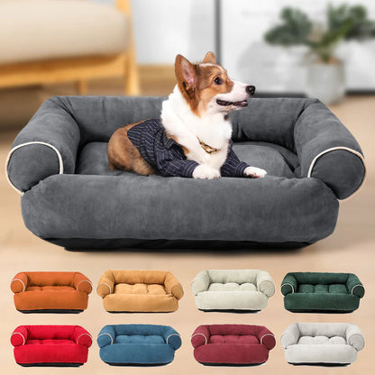 Luxury Dog Sofa Bed and Sleeping Bag Kennel for Cats and Puppies - Cozy Winter Pet House Cushion